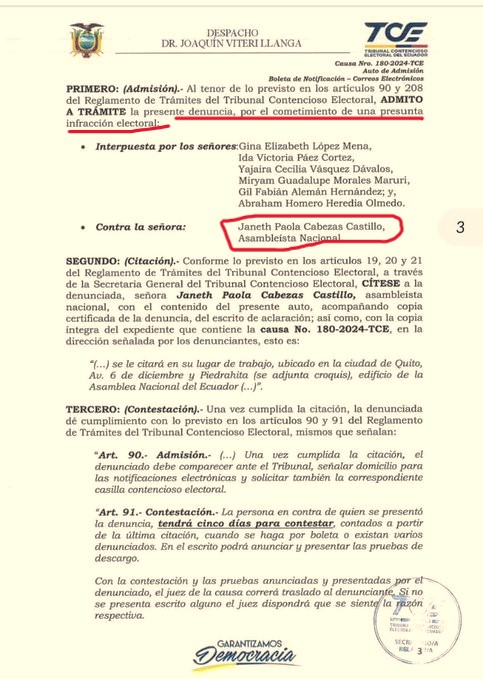 GRUPO DE CIUDADANOS PRESENTAN DENUNCIA CONTRA PAOLA CABEZAS, POR HACERSE CAMPAÑA ANTICIPADA